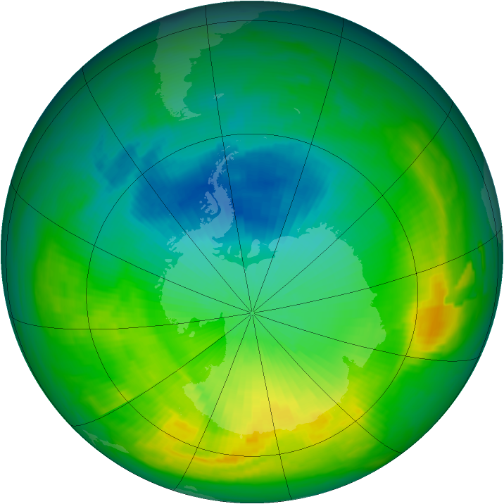Ozone Map 1988-10-30